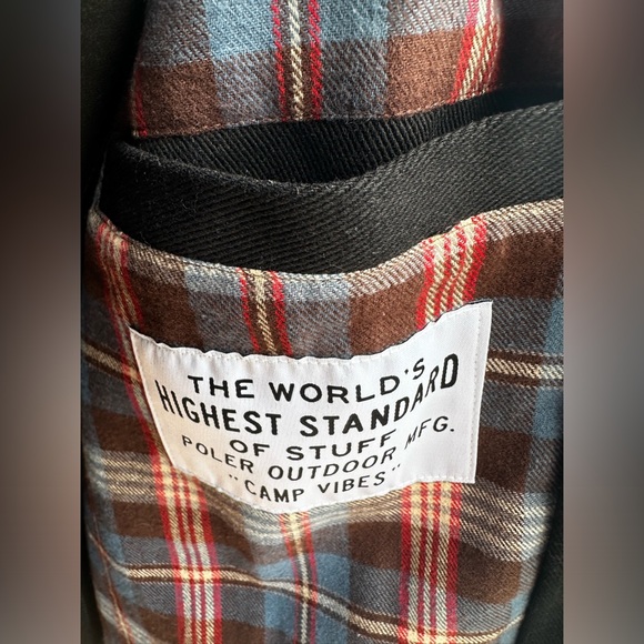 NEW - NWT - Black Poler Scappoose "Camp Vibe" Jacket in Durable Canvas & Flannel - Picture 8 of 14